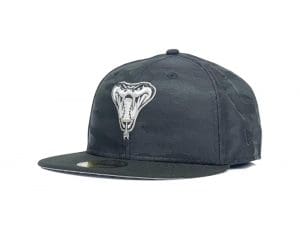 Arizona Diamondbacks Inaugural Season Black Camo 59Fifty Fitted Hat by MLB x New Era Front