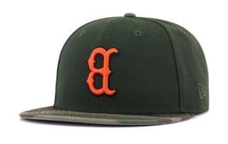 Boston Red Sox Upside Down Dark Seaweed Woodland Camouflage 59Fifty Fitted Hat by MLB x New Era