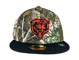 Chicago Bears Realtree 85 Patch 59Fifty Fitted Hat by NFL x New Era Front