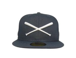 Crossed Bats Logo Graphite 59Fifty Fitted Hat by JustFitteds x New Era