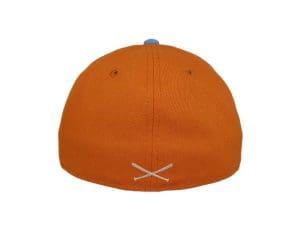Crossed Bats Logo Orange Sky 59Fifty Fitted Hat by JustFitteds x New Era Back
