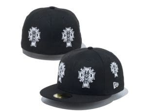 Dogtown All-over Black 59Fifty Fitted Hat by Dogtown x New Era Left