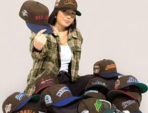 Hat Club MLB Walnut Scripts 59Fifty Fitted Hat Collection by MLB x New Era