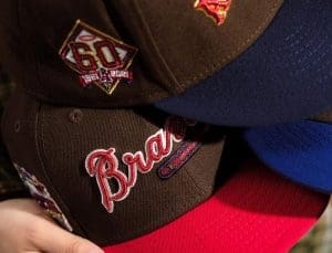 Hat Club MLB Walnut Scripts 59Fifty Fitted Hat Collection by MLB x New Era Patch