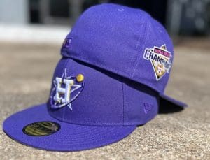 Houston Astros Purple Stuff 59Fifty Fitted Hat by MLB x New Era Back