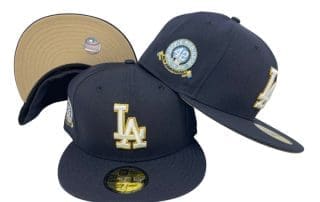 Los Angeles Dodgers Jackie Robinson 50th Anniversary Navy 59Fifty Fitted Hat by MLB x New Era