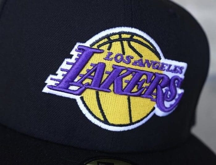 Los Angeles Lakers Team Mexico Patch Black 59Fifty Fitted Hat by NBA x New Era