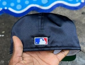 New York Yankees 1975 World Series Navy Blue Satin 59Fifty Fitted Hat by MLB x New Era Back