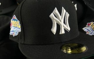 New York Yankees 1999 World Series Black Silver 59Fifty Fitted Hat by MLB x New Era