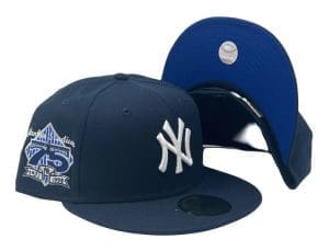 New York Yankees 75th Anniversary Royal Blue 59Fifty Fitted Hat by MLB x New Era Right