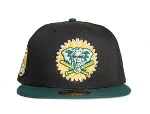 Oakland Athletics 50th Anniversary Black Green 59Fifty Fitted Hat by MLB x New Era