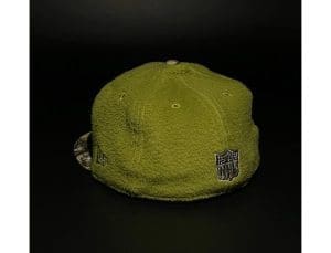 Philadelphia Eagles Green Fleece Realtree 59Fifty Fitted Hat by NFL x New Era Back