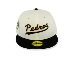 New Era 59Fifty San Diego Padres Fitted Black White Hat