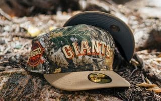 San Francisco Giants 1954 World Series Realtree Camo Tan 59Fifty Fitted Hat by MLB x New Era