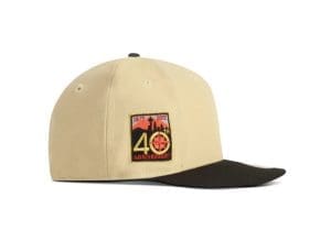 Seattle Mariners 40th Anniversary Brown Black 59Fifty Fitted Hat by MLB x New Era Patch