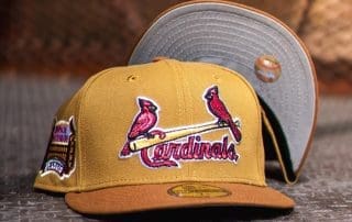 St. Louis Cardinals Busch Stadium Wheat Peanut 59Fifty Fitted Hat by MLB x New Era