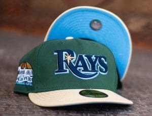 Tampa Bay Rays Tropicana Field Forest Beige 59Fifty Fitted Hat by MLB x New Era