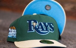 Tampa Bay Rays Tropicana Field Forest Beige 59Fifty Fitted Hat by MLB x New Era