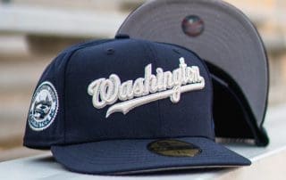 Washington Nationals 2000 Inaugural Grey Navy 59Fifty Fitted Hat by MLB x New Era