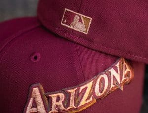 Arizona Diamondbacks 1998 Inaugural Burgundy Mocha 59Fifty Fitted Hat by MLB x New Era Back