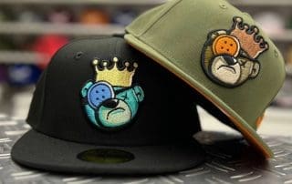 Berlin Bear Black And Olive 59Fifty Fitted Hat by JustFitteds x New Era