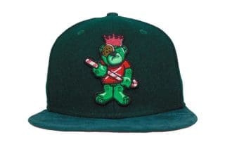 Berlin Grinch Bear Dark Green 59Fifty Fitted Hat by JustFitteds x New Era