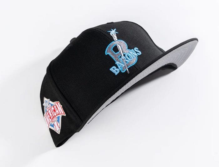 Birmingham Black Barons Black Grey 59Fifty Fitted Hat by New Era