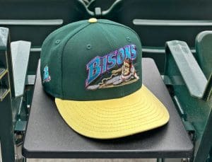 Buffalo Bisons Holly Leaf Lemon Zest 59Fifty Fitted Hat by MiLB x New Era