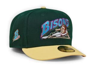 Buffalo Bisons Holly Leaf Lemon Zest 59Fifty Fitted Hat by MiLB x New Era Front