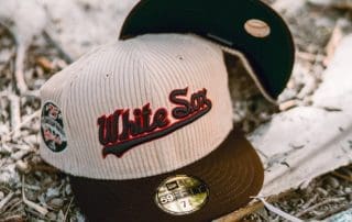 Chicago White Sox 75th Anniversary Cream Corduroy Mocha 59Fifty Fitted Hat by MLB x New Era