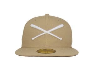 Crossed Bats Logo Camel 59Fifty Fitted Hat by JustFitteds x New Era