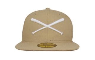 Crossed Bats Logo Camel 59Fifty Fitted Hat by JustFitteds x New Era