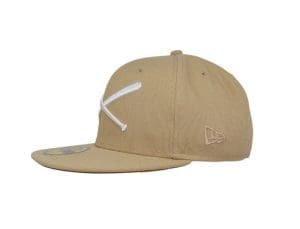 Crossed Bats Logo Camel 59Fifty Fitted Hat by JustFitteds x New Era Left