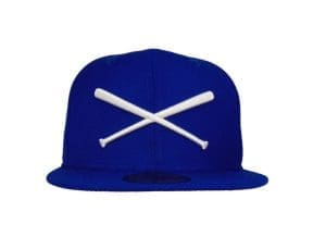 Crossed Bats Logo Royal Blue 59Fifty Fitted Hat by JustFitteds x New Era