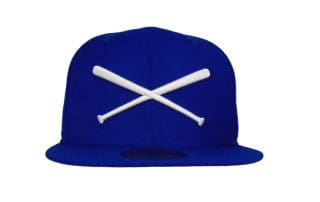 Crossed Bats Logo Royal Blue 59Fifty Fitted Hat by JustFitteds x New Era