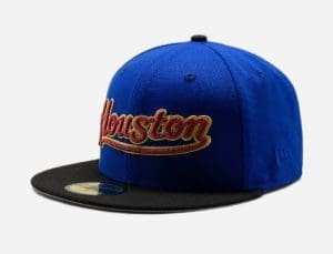 Houston Astros 45th Anniversary Blue Black 59Fifty Fitted Hat by MLB x New Era