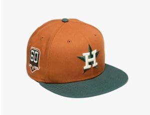 Houston Astros Tomato Basil 59Fifty Fitted Hat by MLB x New Era Patch