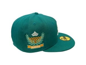 Kamehameha Worldwide Northwest Green 59Fifty Fitted Hat by Fitted Hawaii x New Era Patch