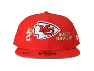 Kansas City Chiefs Rings Red 59Fifty Fitted Hat by NFL x New Era