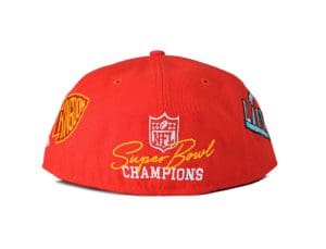 Kansas City Chiefs Rings Red 59Fifty Fitted Hat by NFL x New Era Back