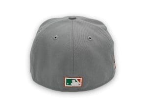 New York Mets 40th Anniversary Grey Green 59Fifty Fitted Hat by MLB x New Era Back