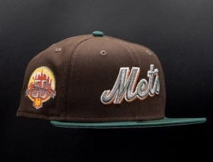 New York Mets 50th Anniversary Brown Green 59Fifty Fitted Hat by MLB x New Era