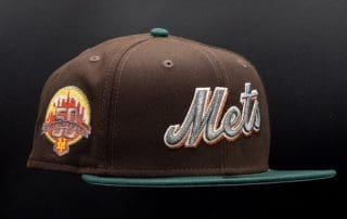New York Mets 50th Anniversary Brown Green 59Fifty Fitted Hat by MLB x New Era