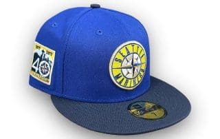 Seattle Mariners 40th Anniversary Blue Navy 59Fifty Fitted Hat by MLB x New Era