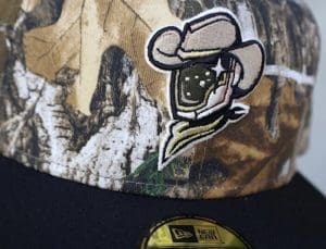 Sugar Land Space Cowboys Realtree Black 59Fifty Fitted Hat by MiLB x New Era Front