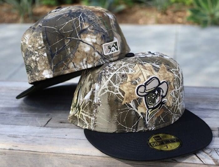 Sugar Land Space Cowboys Realtree Black 59Fifty Fitted Hat by MiLB x New Era