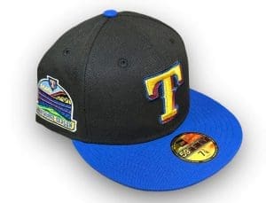 Texas Rangers 2020 Inaugural Black Blue 59Fifty Fitted Hat by MLB x New Era