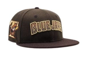 Toronto Blue Jays Gradient Script Brown 59Fifty Fitted Hat by MLB x New Era