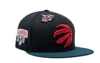 Toronto Raptors Champ Pack Green 59Fifty Fitted Hat by NBA x New Era