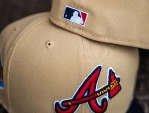 Atlanta Braves 1999 ASG Vegas Gold Navy 59Fifty Fitted Hat by MLB x New Era Back